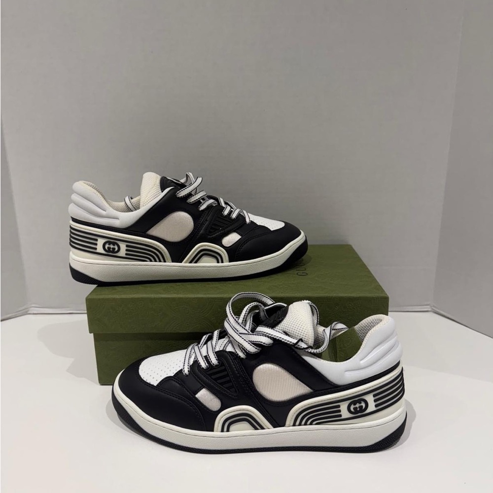 Gucci Black and White Sneakers - Picture 2 of 7